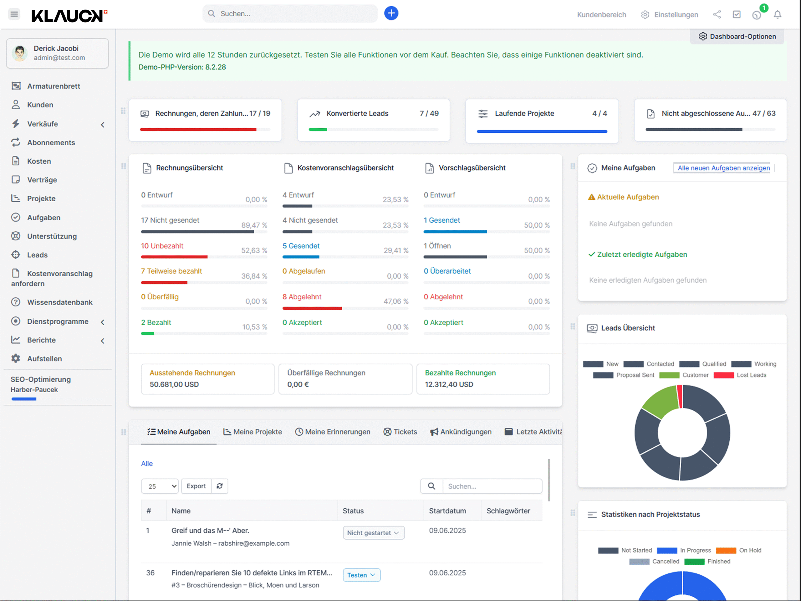 CRM für kleine Unternehmen 2 Dashboard@2x scaled
